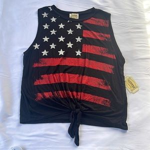 Dirtee Laundry American Flag Tank Top